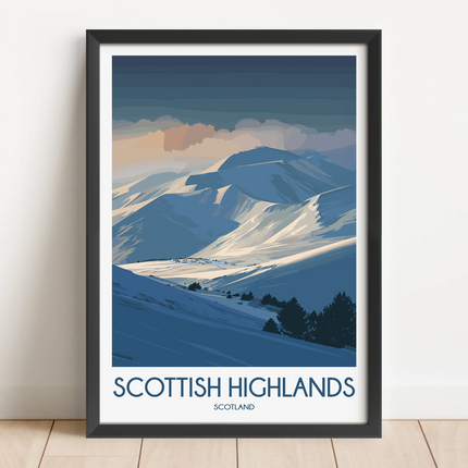 Scottish Highlands Souvenir Poster Print