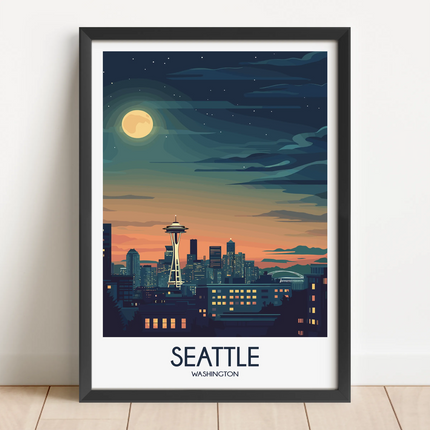Seattle Souvenir Poster Print