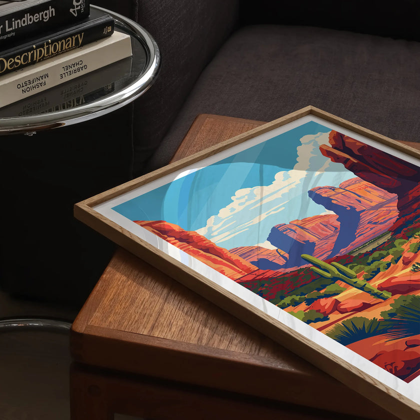 Sedona Modern Travel Poster