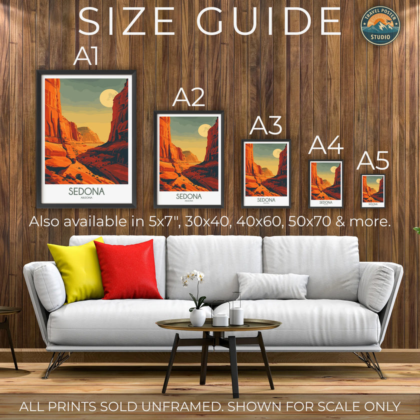 Sedona Modern Travel Poster