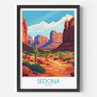 Sedona Modern Travel Poster