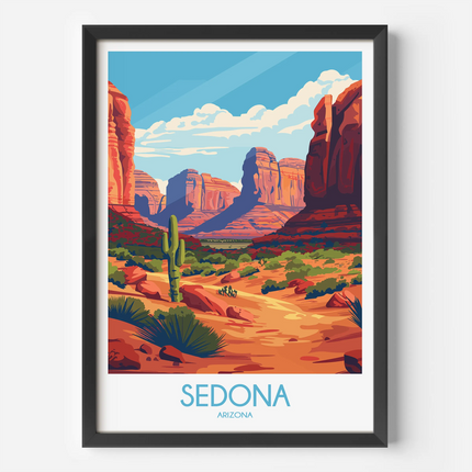 Sedona Modern Travel Poster