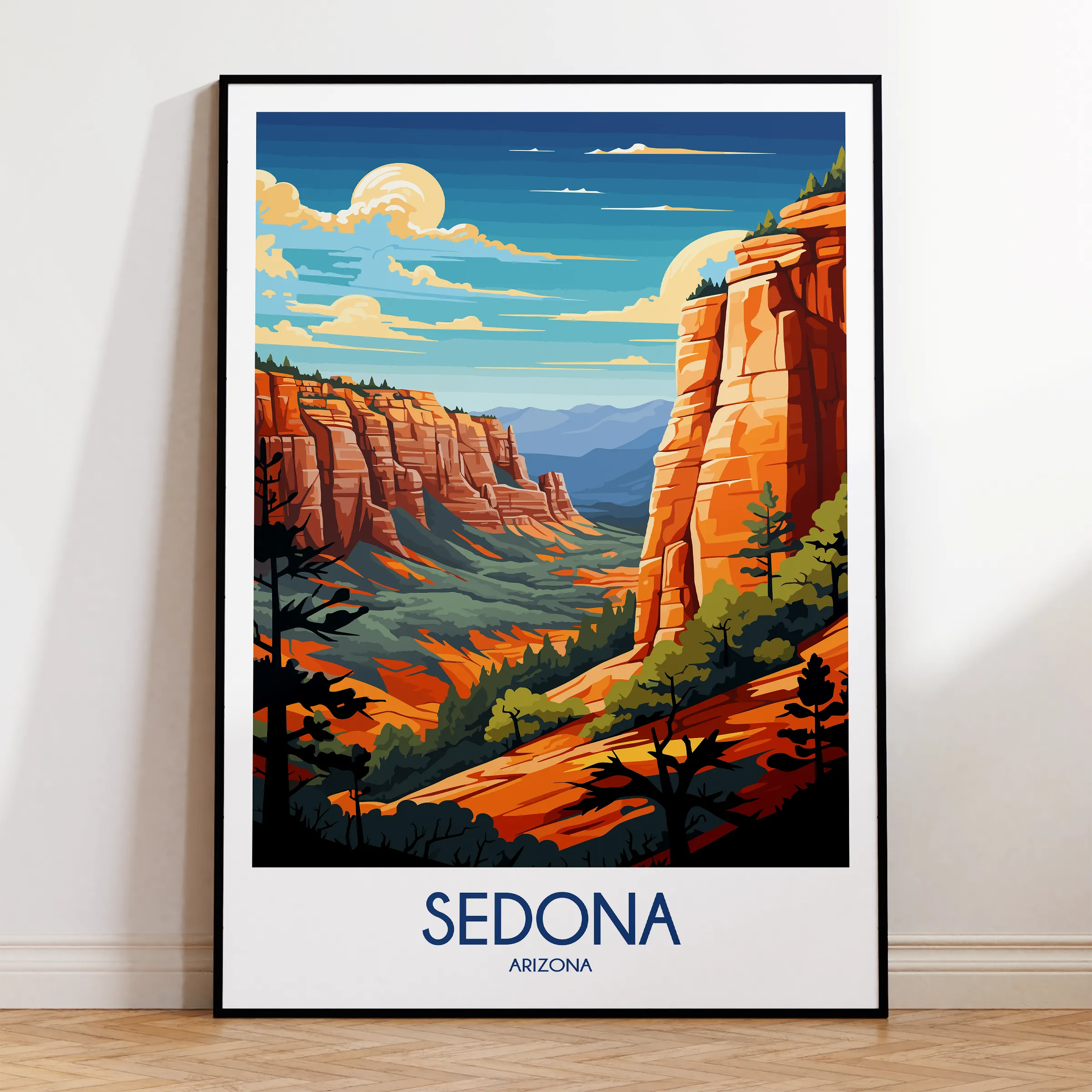 Sedona Modern Travel Poster