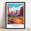 Sedona Retro Travel Illustration