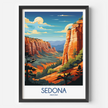 Sedona Retro Travel Illustration