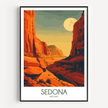 Sedona Retro Travel Illustration
