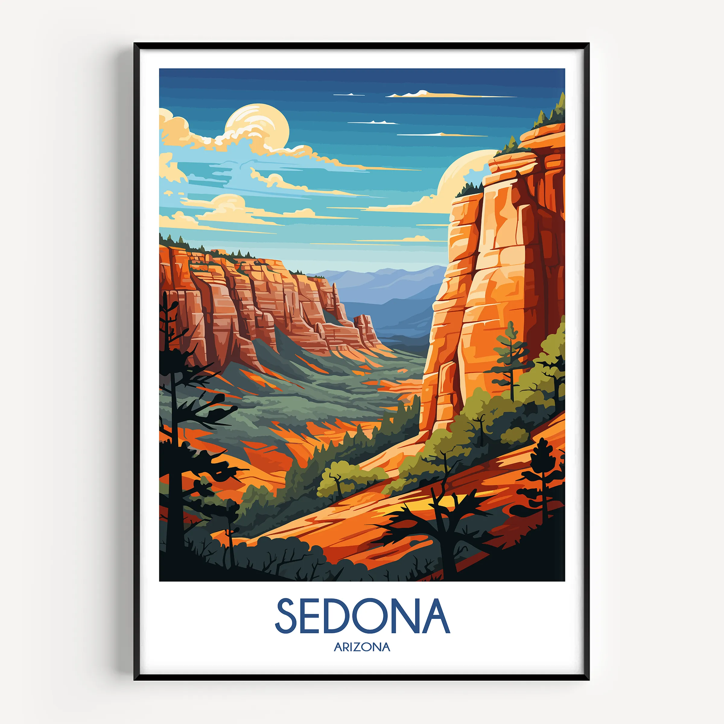 Sedona Scenic Landscape Art