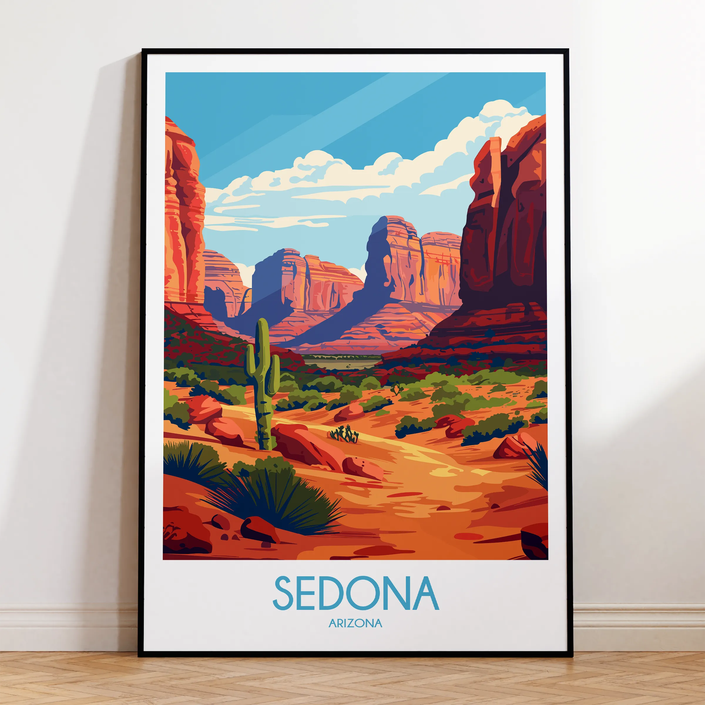 Sedona Vintage Style Print