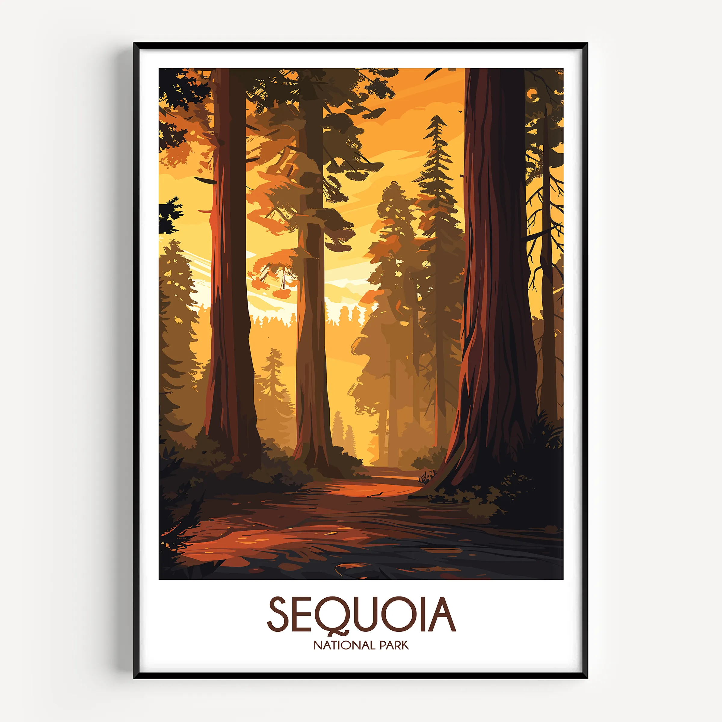 Sequoia Scenic Landscape Art