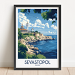 Sevastopol Modern Travel Poster
