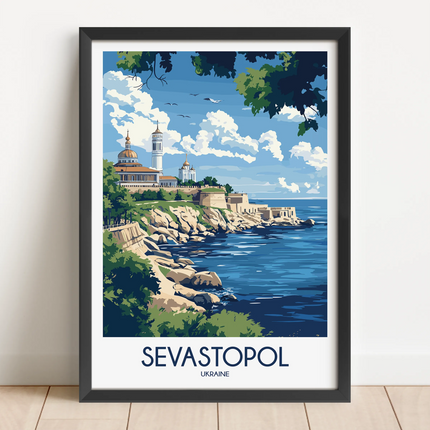 Sevastopol Modern Travel Poster
