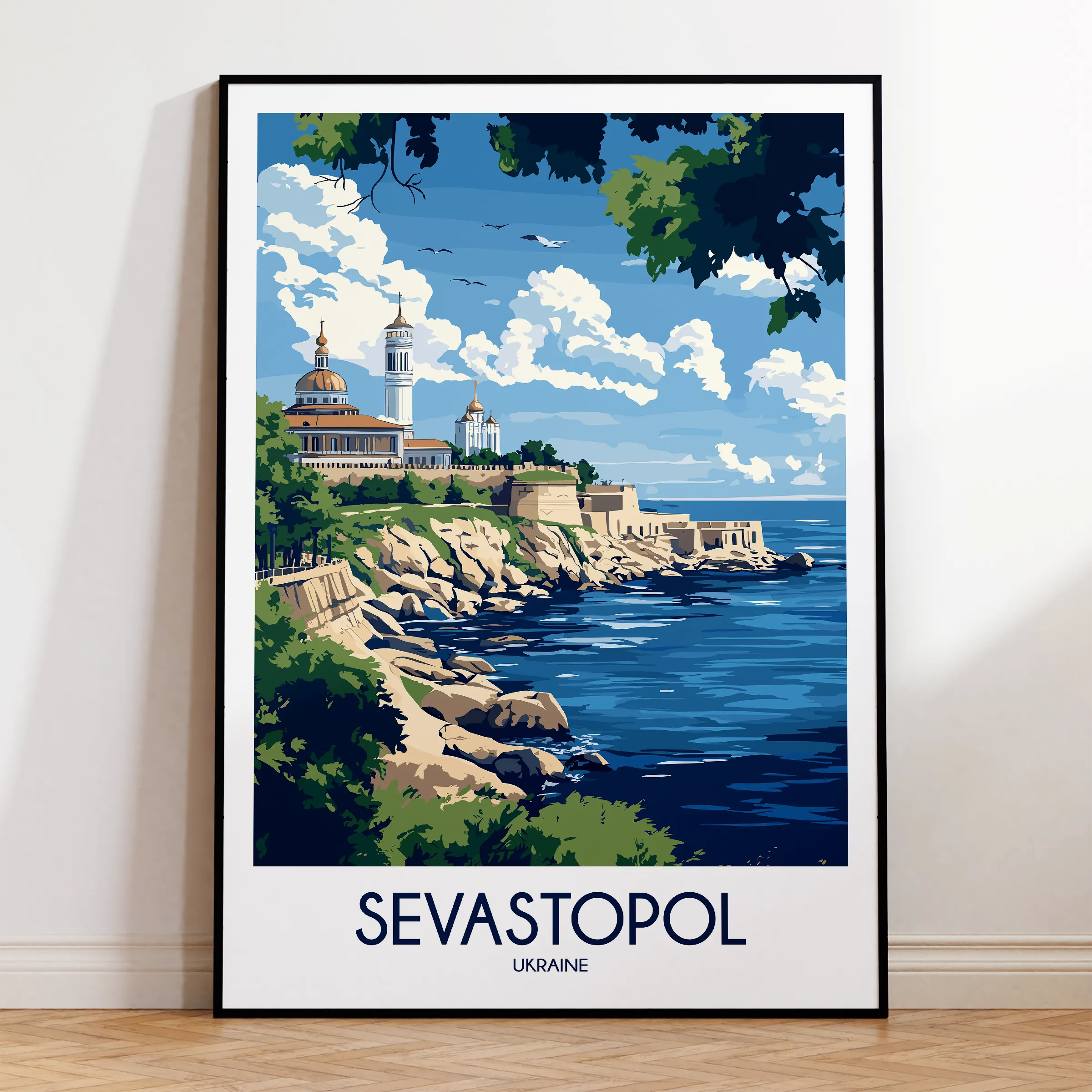 Sevastopol Retro Travel Illustration