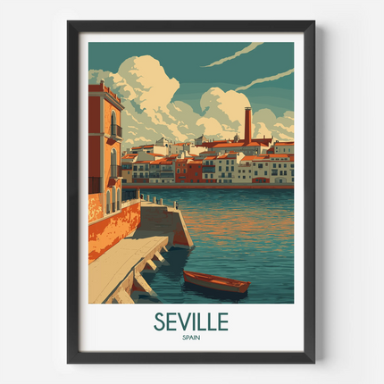 Seville Retro Travel Illustration