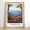Shenandoah Modern Travel Poster