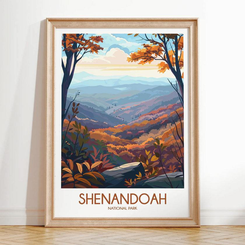 Shenandoah Modern Travel Poster