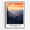 Shenandoah Vintage Style Print