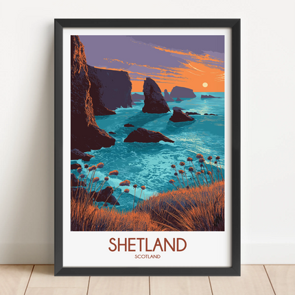 Shetland Destination Art Gift