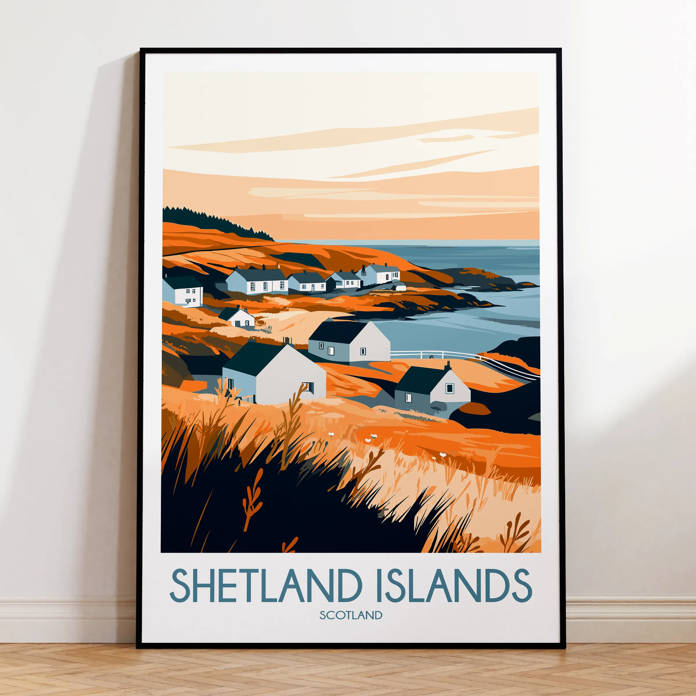 Shetland Islands Souvenir Poster Print