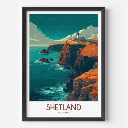 Shetland Scenic Landscape Art