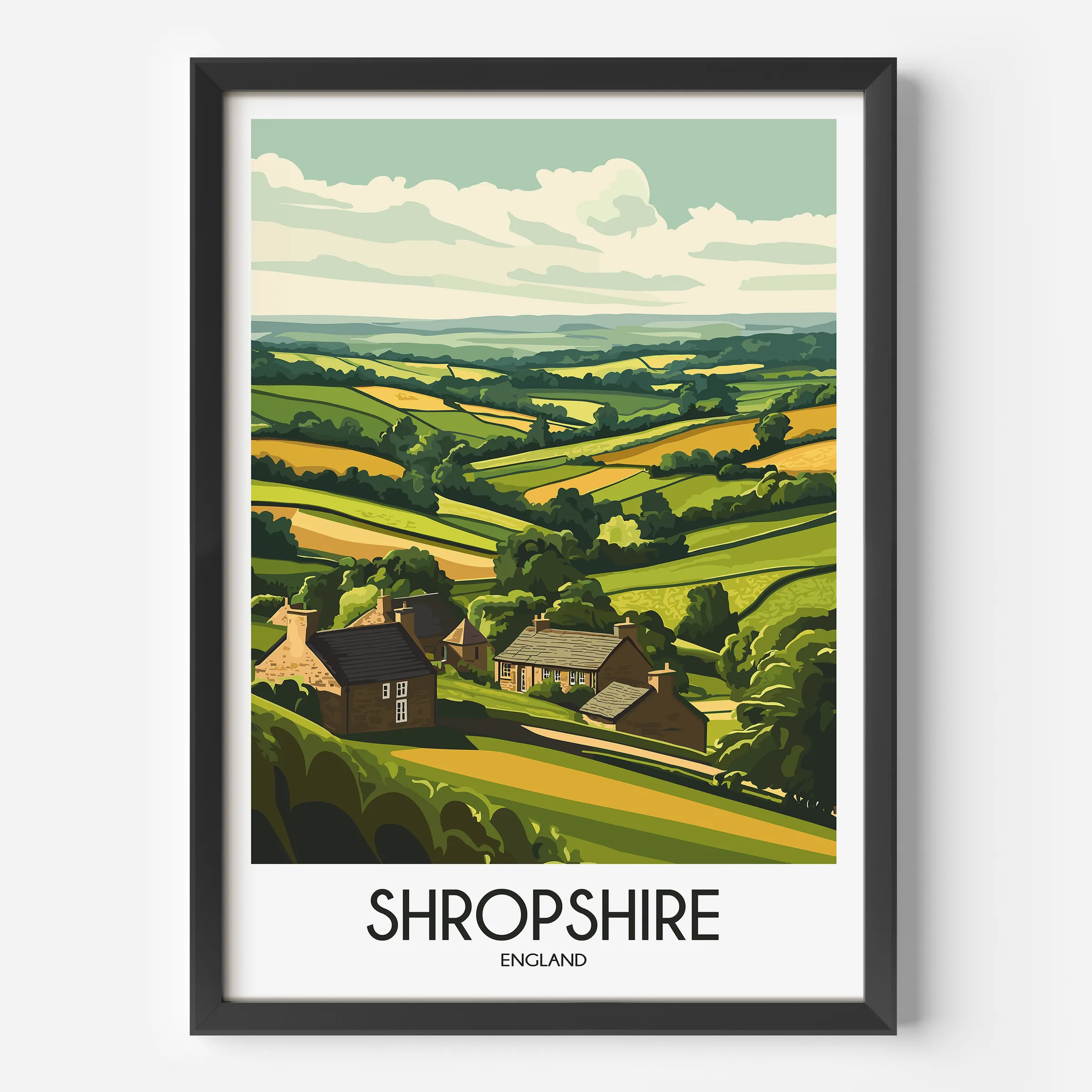 Shropshire Destination Art Gift
