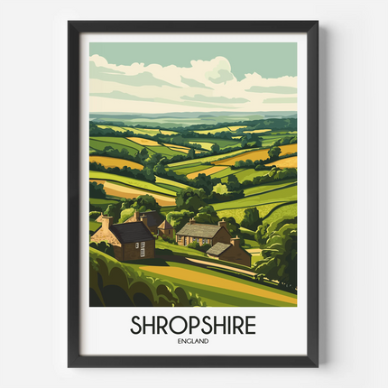 Shropshire Destination Art Gift