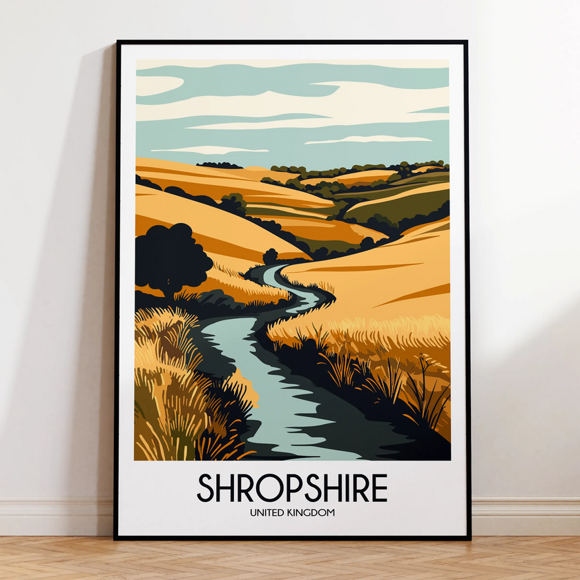 Shropshire Destination Art Gift