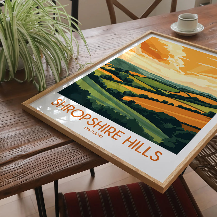 Shropshire Hills Destination Art Gift