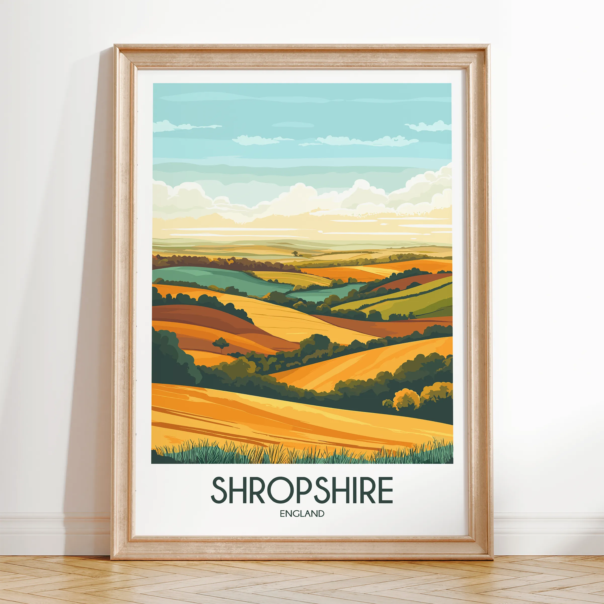 Shropshire Minimalist Wall Art