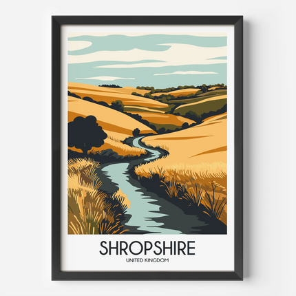 Shropshire Minimalist Wall Art