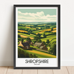 Shropshire Souvenir Poster Print