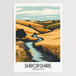 Shropshire Vintage Style Print
