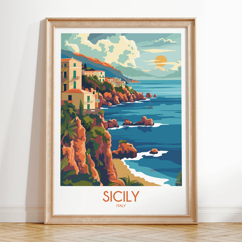 Sicily Destination Art Gift