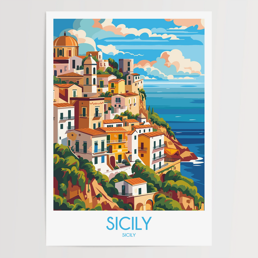 Sicily Destination Art Gift