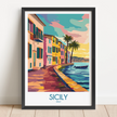 Sicily Minimalist Wall Art