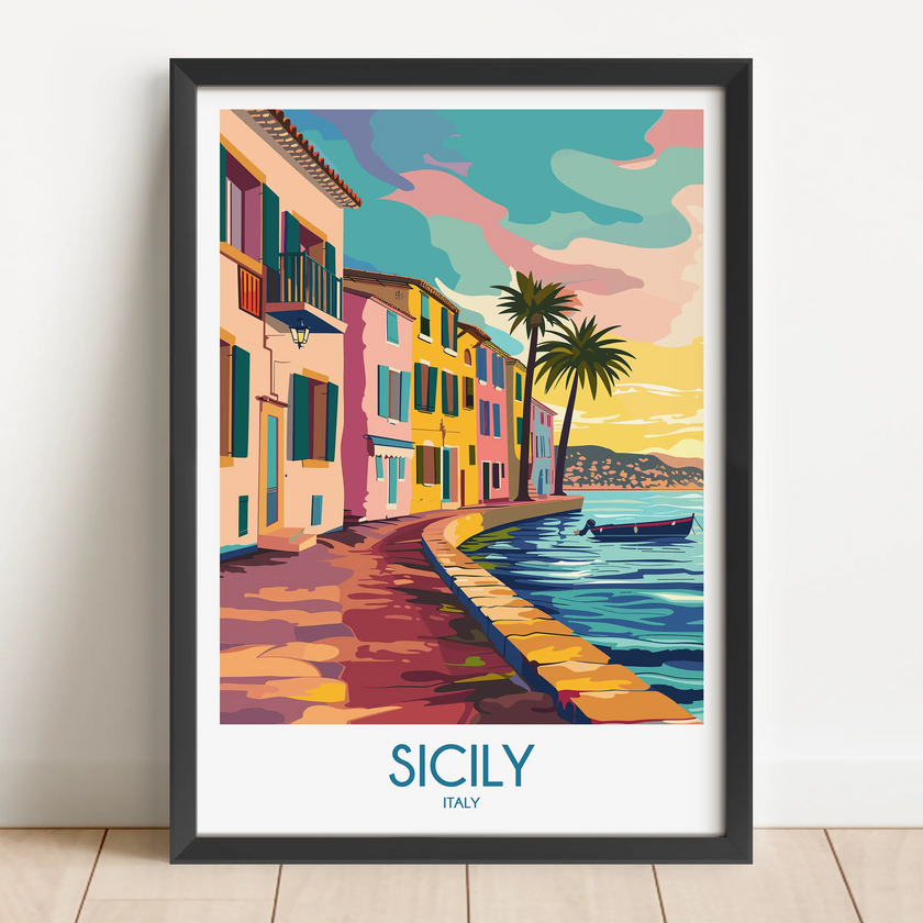 Sicily Minimalist Wall Art