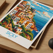 Sicily Scenic Landscape Art