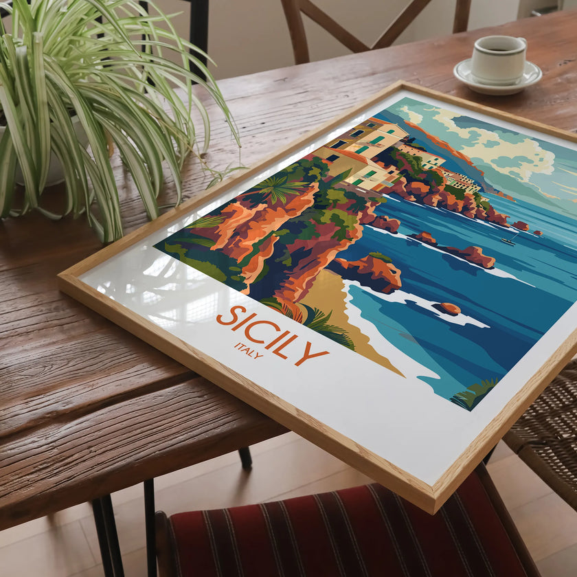 Sicily Vintage Style Print