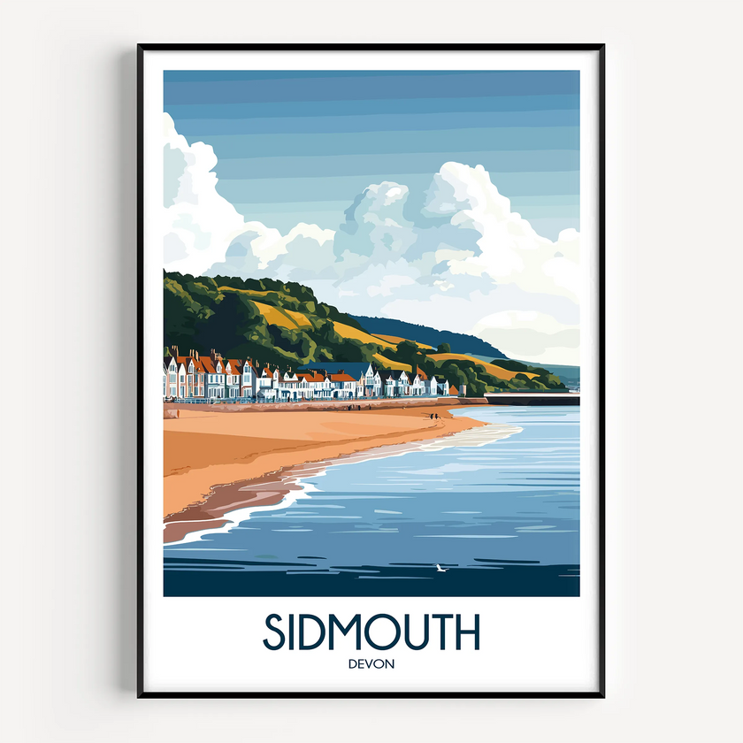 Sidmouth Destination Art Gift