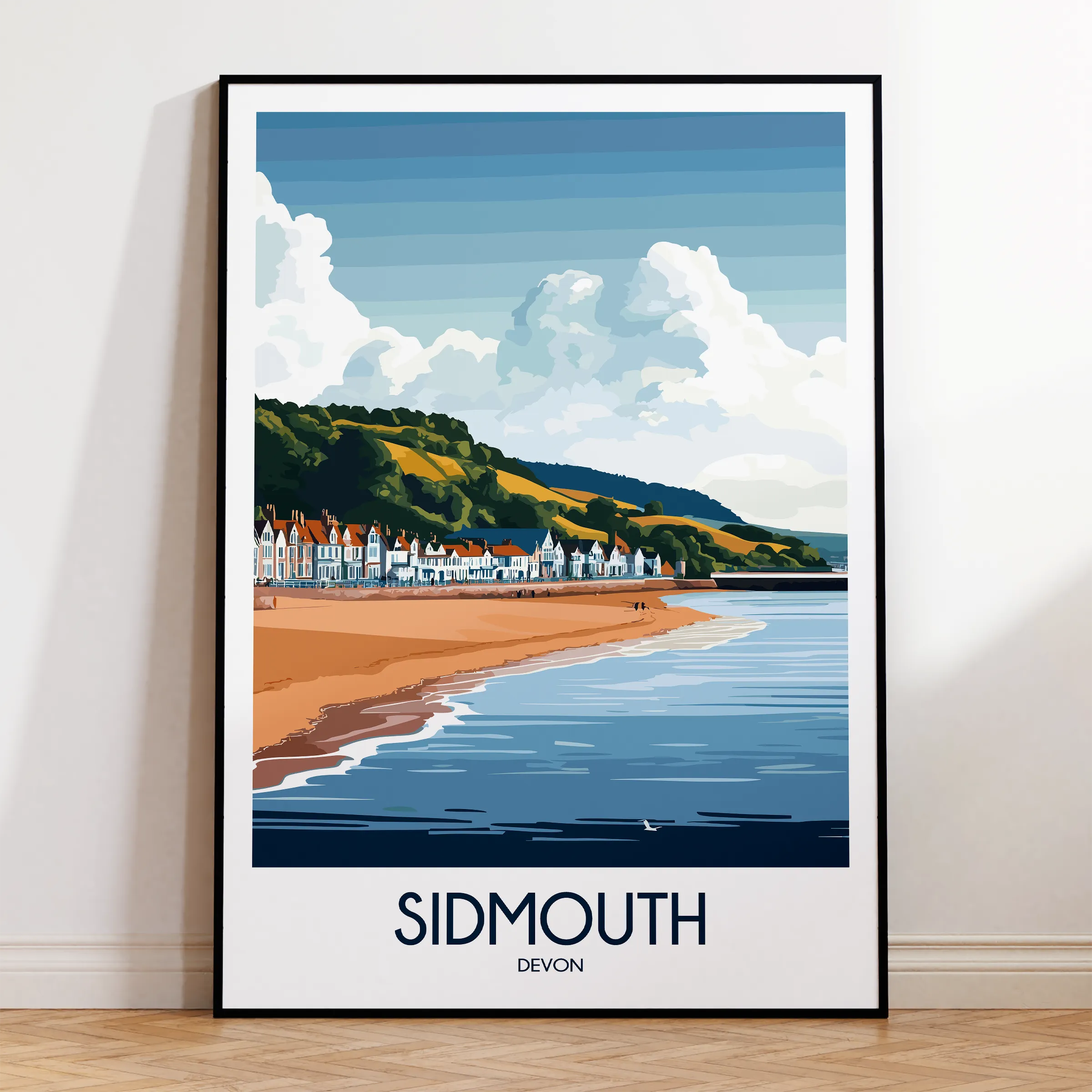 Sidmouth Vintage Style Print