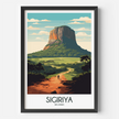 Sigiriya Modern Travel Poster