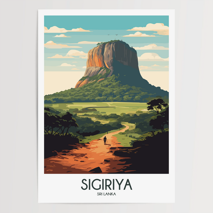 Sigiriya Vintage Style Print