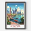 Singapore Souvenir Poster Print