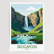 Skogafoss Souvenir Poster Print