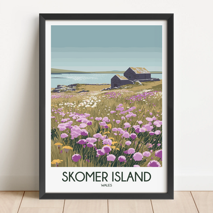 Skomer Island Destination Art Gift