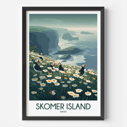 Skomer Island Minimalist Wall Art