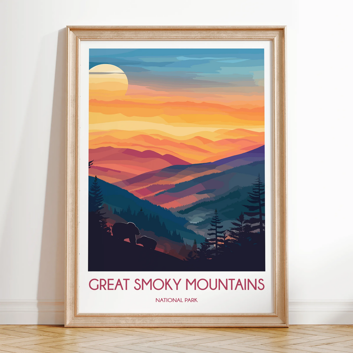 Smoky Mountains Destination Art Gift