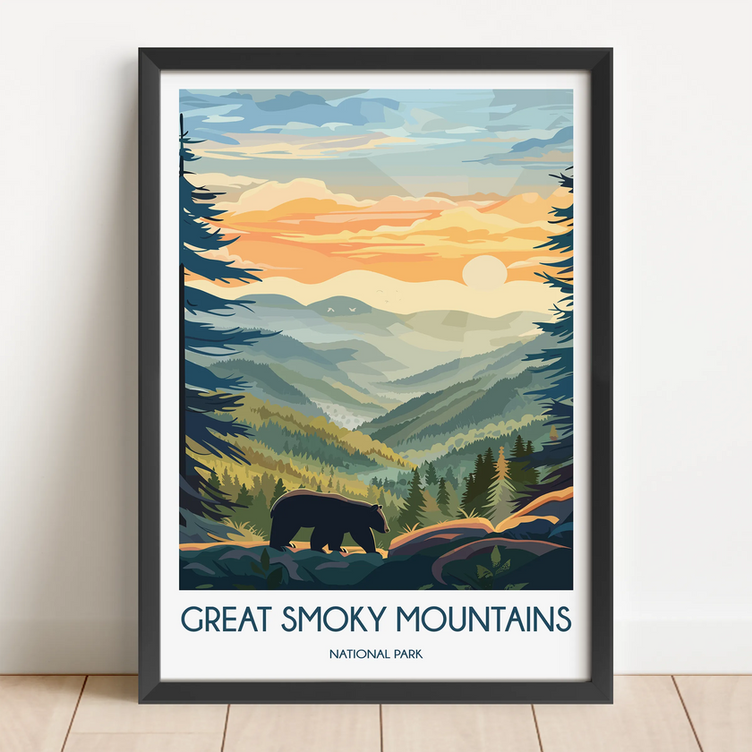 Smoky Mountains Destination Art Gift