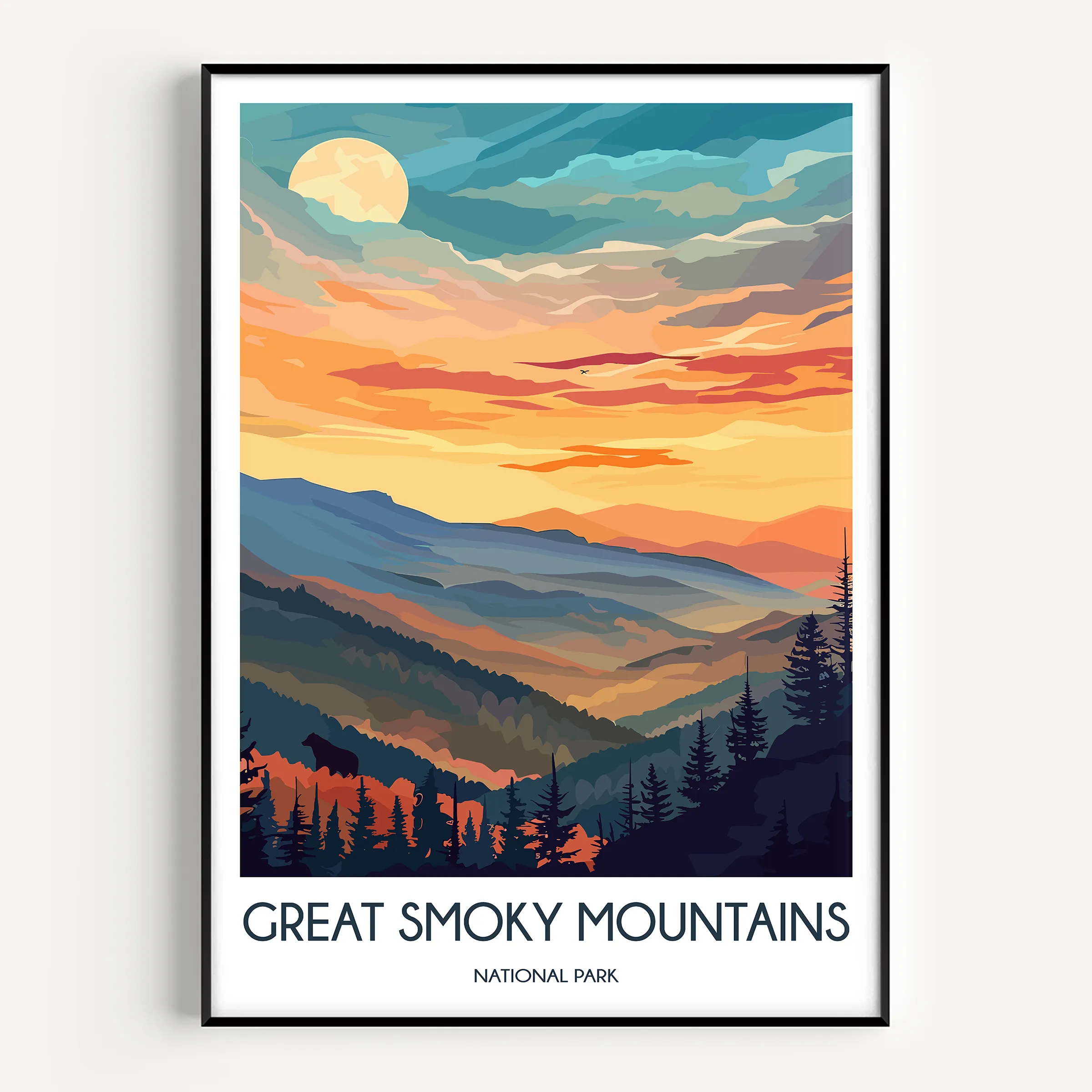 Smoky Mountains Destination Art Gift