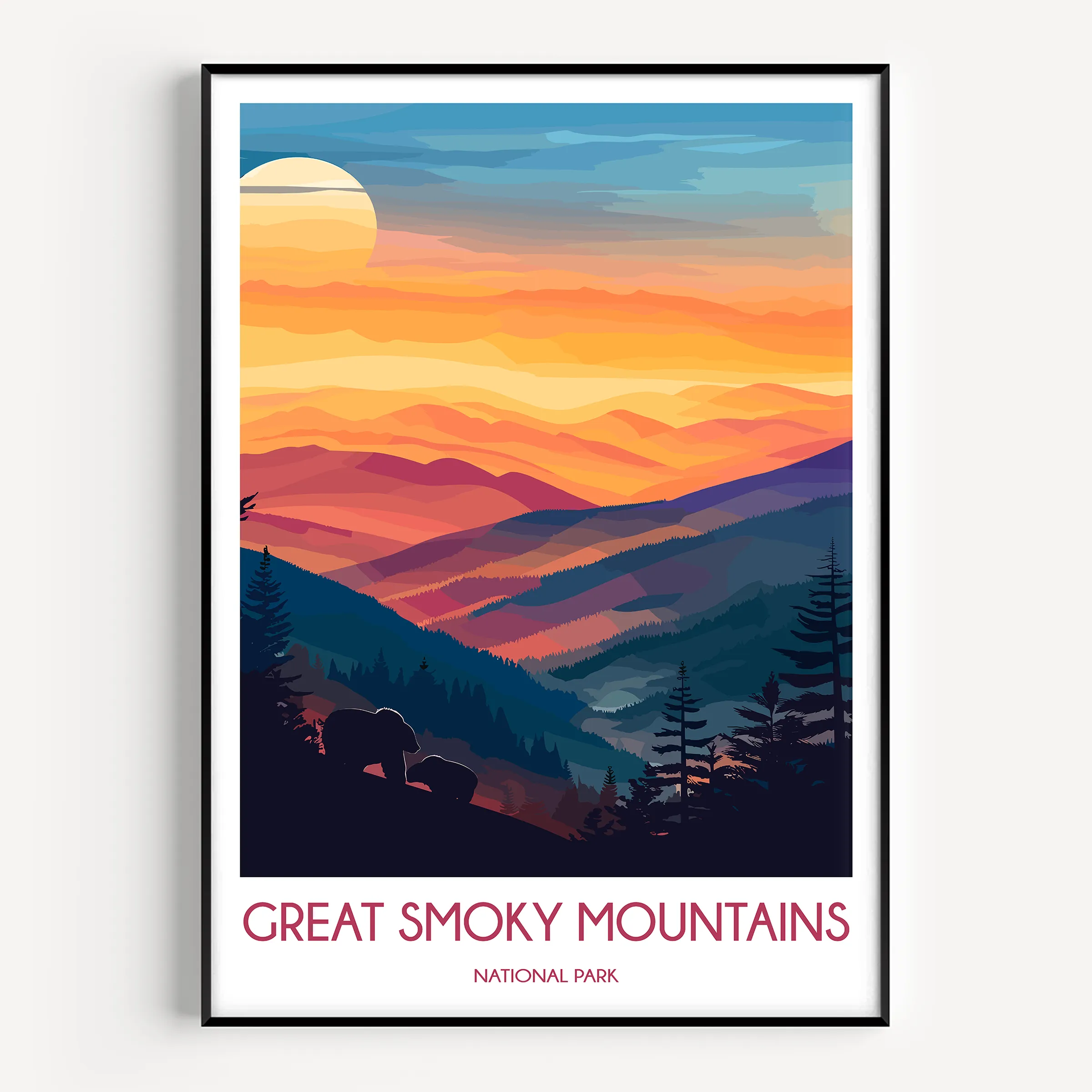 Smoky Mountains Destination Art Gift