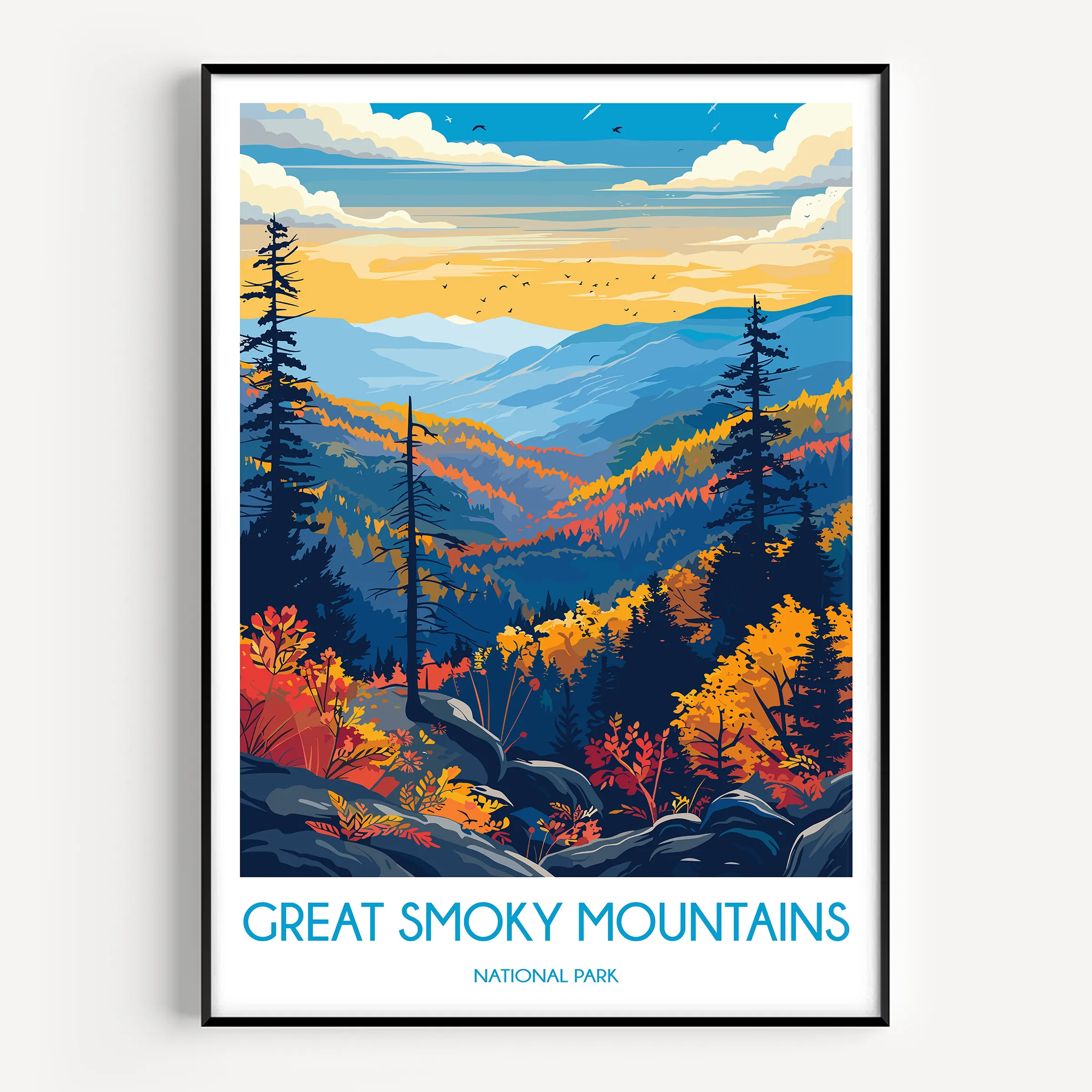 Smoky Mountains Home Office Decor
